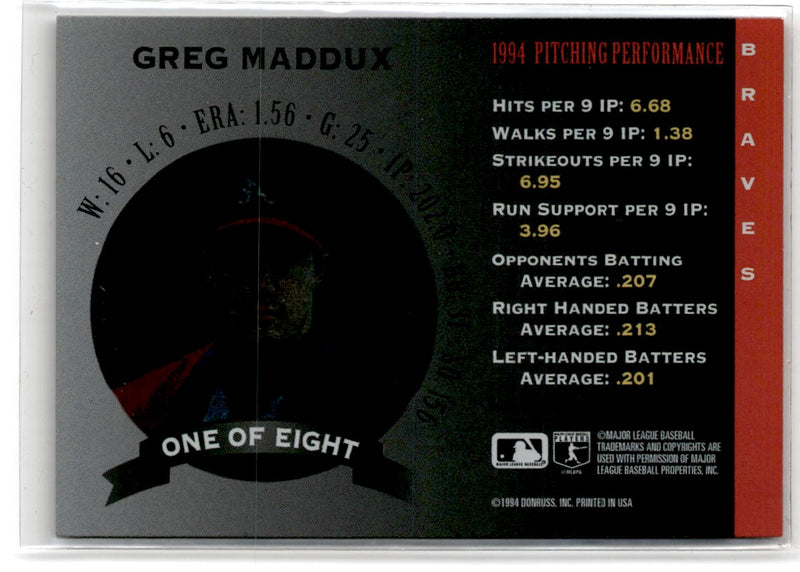 1994 Topps Traded Finest Inserts Greg Maddux