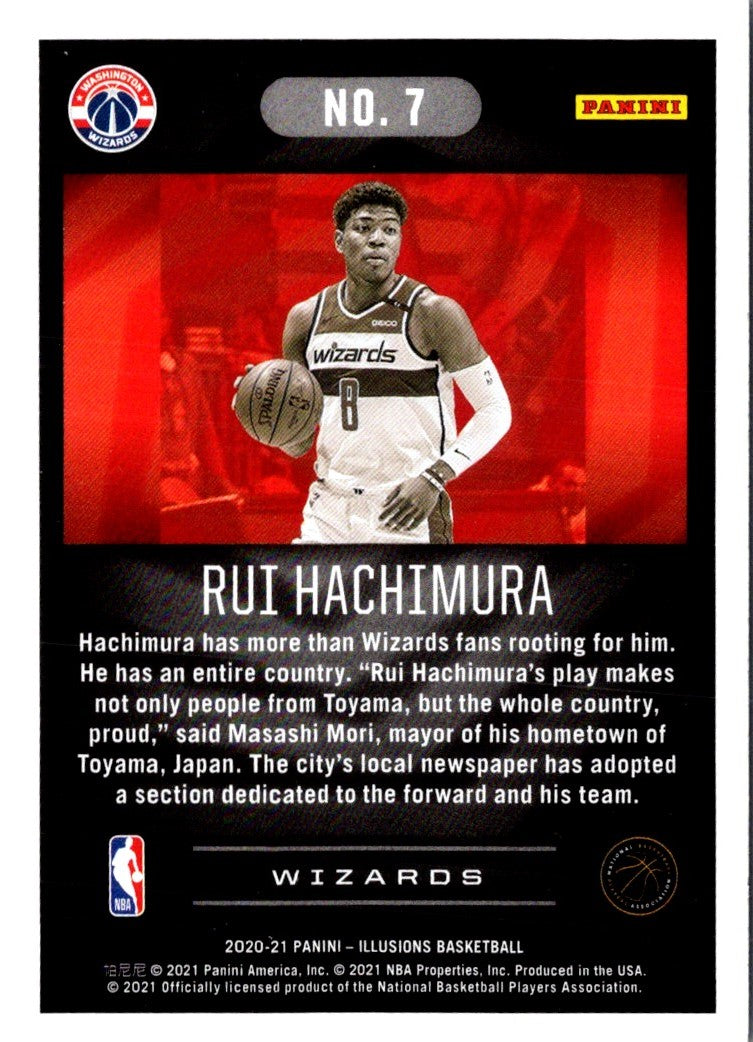 2020 Panini Illusions Orange Rui Hachimura