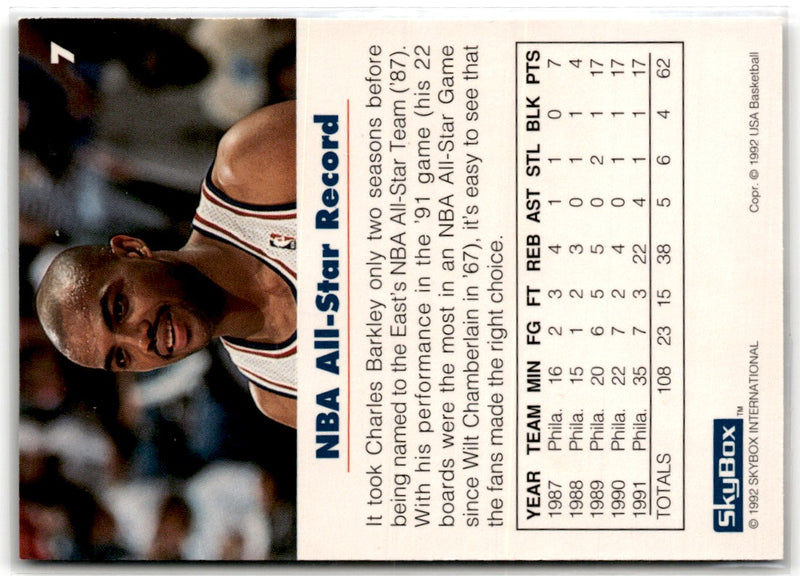 1992 SkyBox USA Charles Barkley