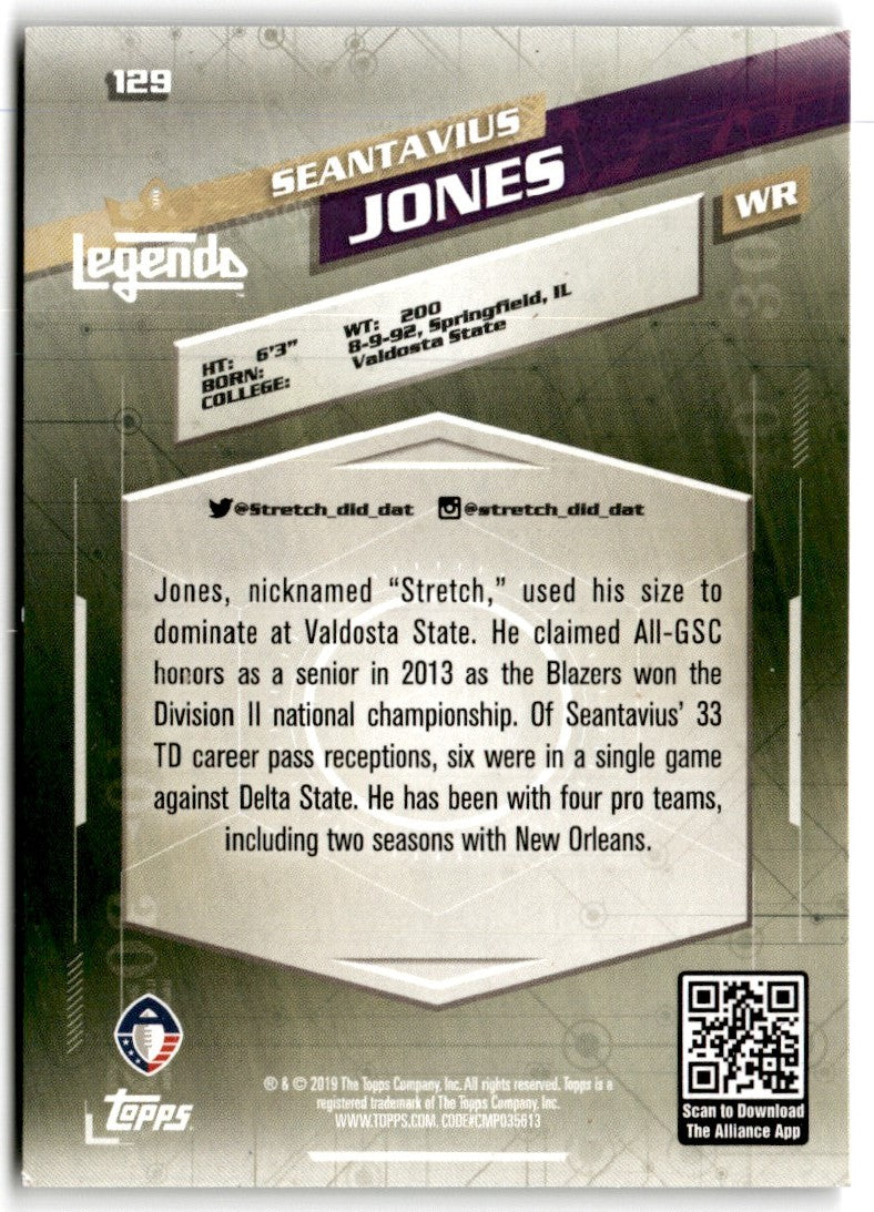 2019 Topps AAF Seantavius Jones