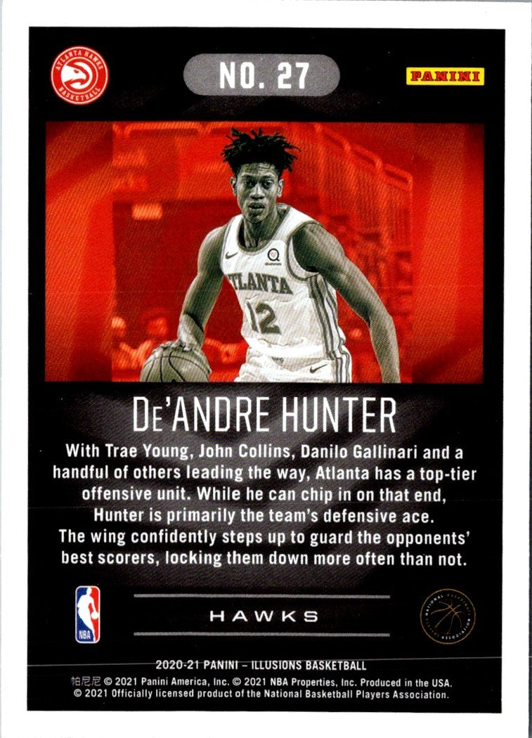 2020 Panini Illusions Asia Red De'Andre Hunter