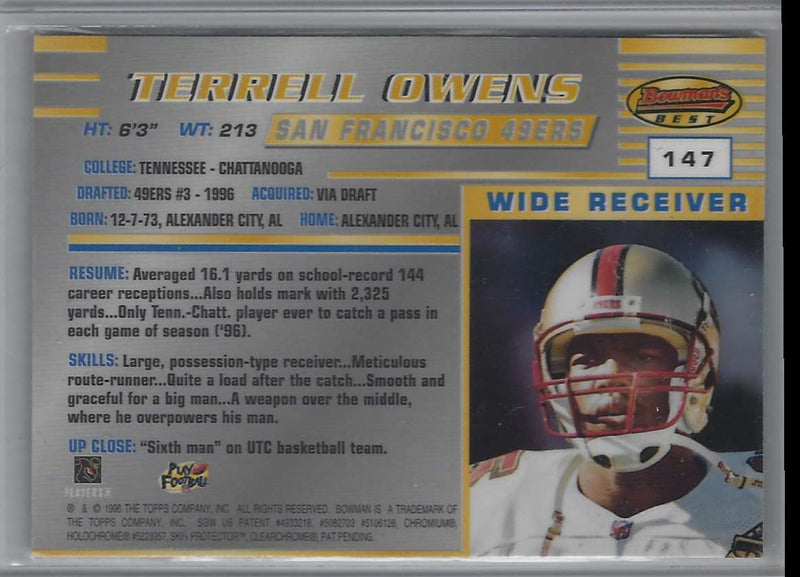 1996 Bowman's Best Terrell Owens