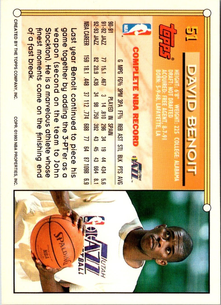 1993 Topps David Benoit