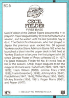 1991 Donruss Bonus Cards Cecil Fielder #BC-5