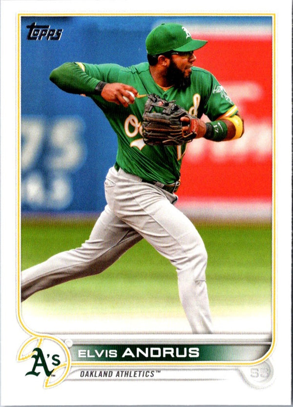 2022 Topps Blue Elvis Andrus #520