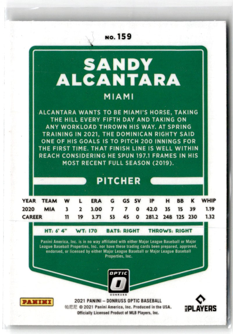 2021 Donruss Optic Sandy Alcantara