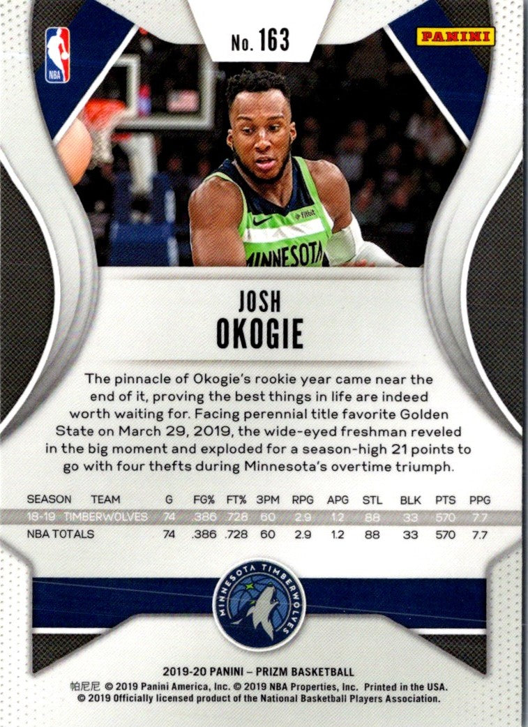 2019 Panini Prizm Josh Okogie