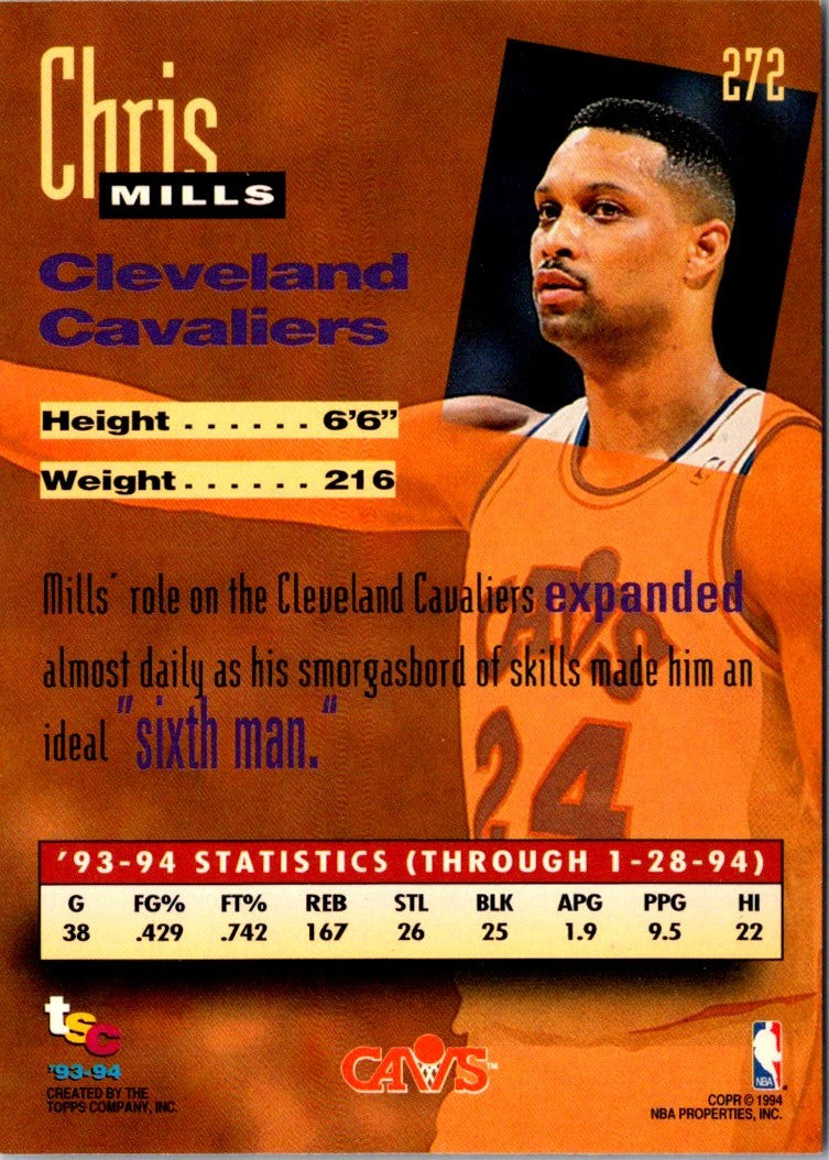1993 Stadium Club Members Only Chris Mills