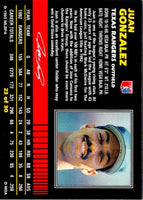 1993 Post Cereal Juan Gonzalez #23