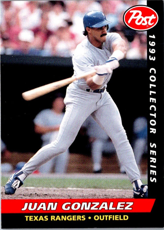 1993 Post Cereal Juan Gonzalez #23