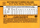 1989 Donruss Matt Williams