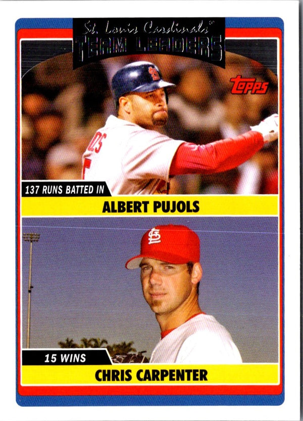 2006 Topps Updates & Highlights Albert Pujols/Chris Carpenter #UH296