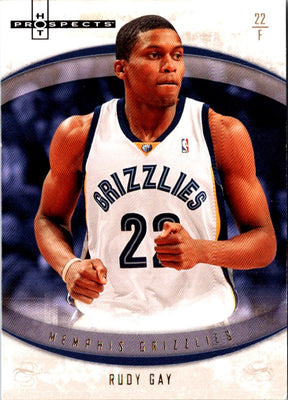 2007 Fleer Hot Prospects Blue Rudy Gay #60