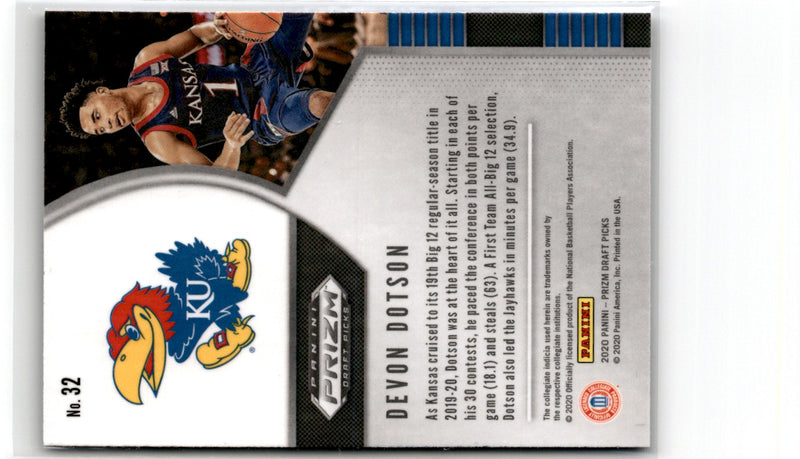 2020 Panini Prizm Draft Picks Collegiate Devon Dotson