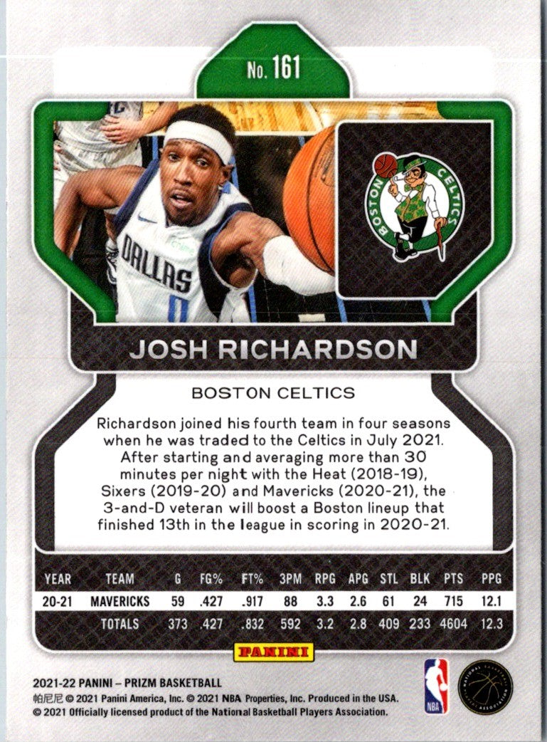 2021 Panini Prizm Green Josh Richardson