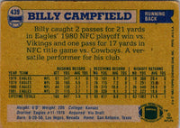 1982 Topps Billy Campfield #439