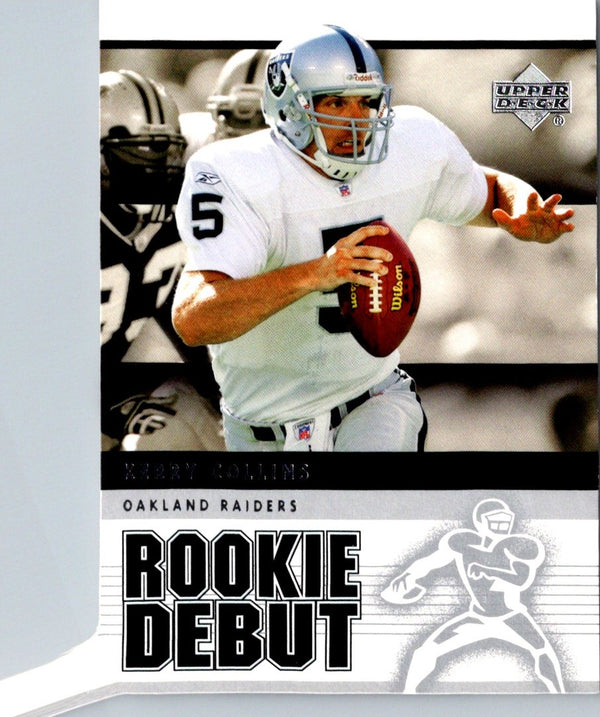 2005 Upper Deck Rookie Debut Kerry Collins #72