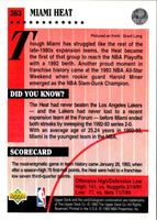 1992 Upper Deck Miami Heat #363