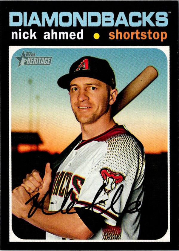 2020 Topps Heritage Nick Ahmed #112