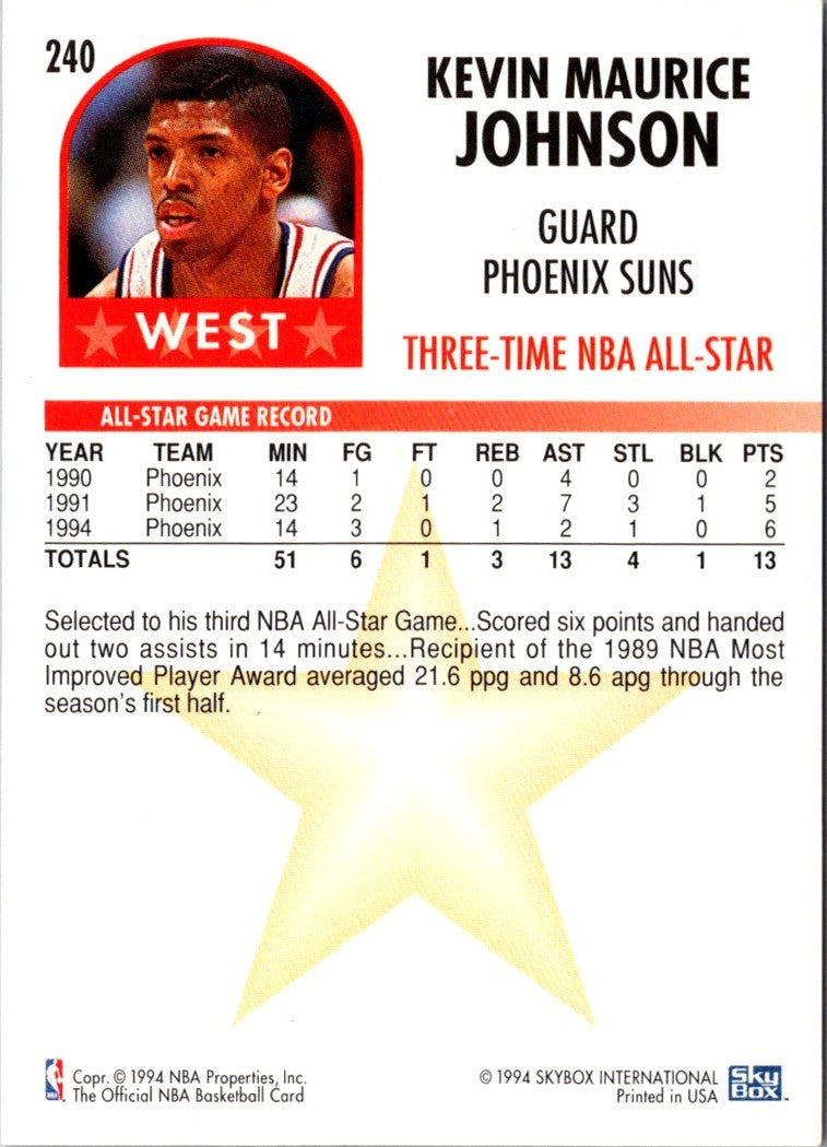 1994 Hoops Kevin Johnson