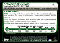 2011 Bowman Chrome Desmond Jennings #183 Rookie