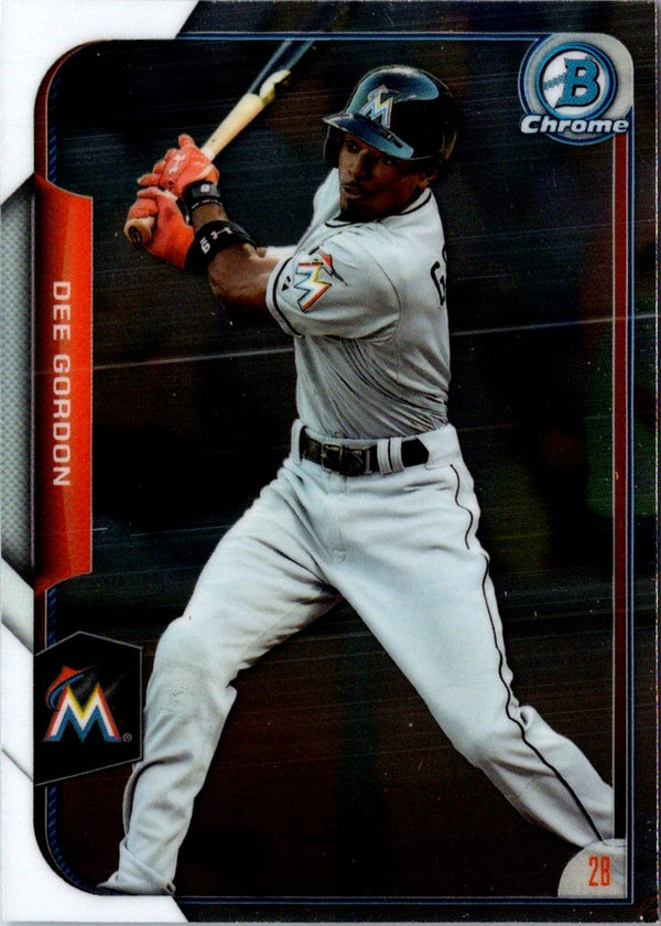 2015 Bowman Chrome Dee Gordon #8