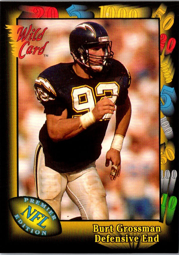 1991 Wild Card 100 Stripe Burt Grossman #105