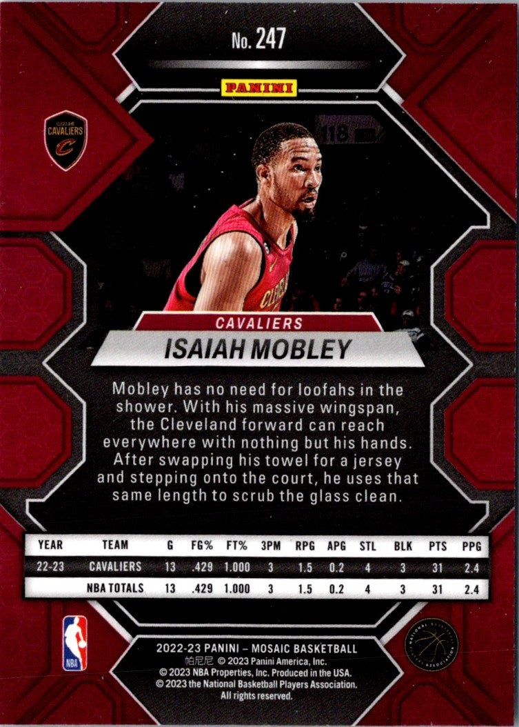 2022 Panini Mosaic Isaiah Mobley