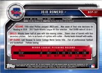 2019 Bowman Chrome Prospects JoJo Romero #BCP-37