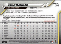 2020 Topps Opening Day Manny Machado #200
