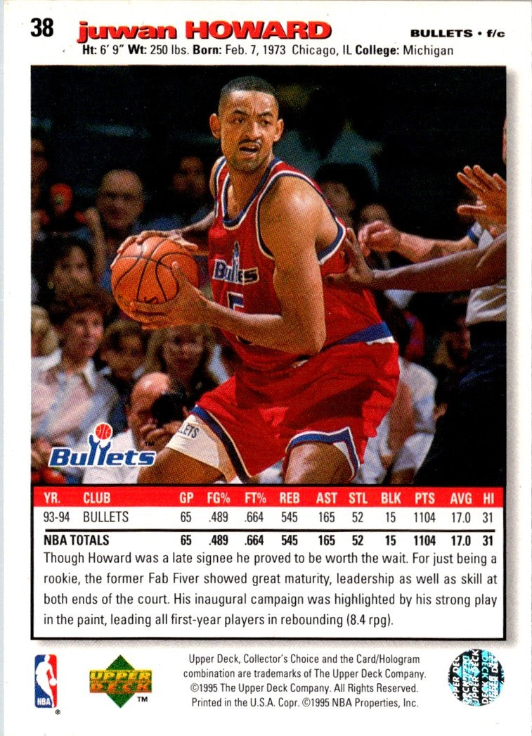 1995 Collector's Choice Juwan Howard