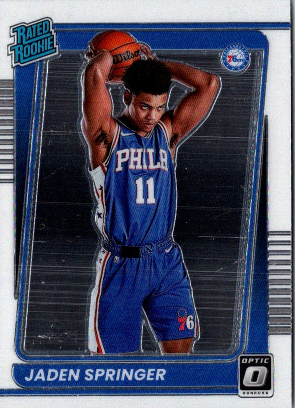 2021 Donruss Optic Blue Jaden Springer #197