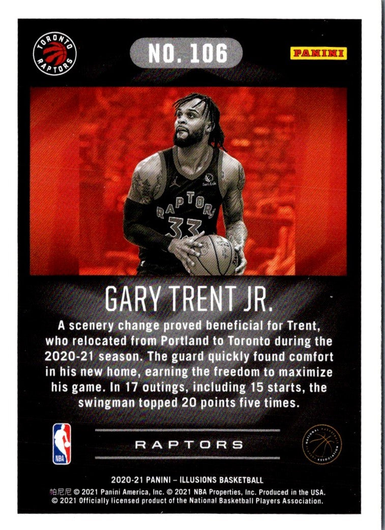 2020 Panini Illusions Asia Red Gary Trent Jr.