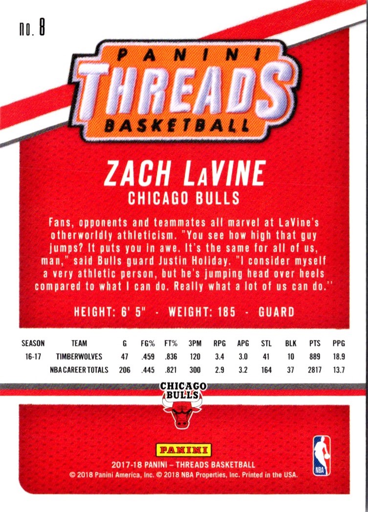 2018 Panini Zach LaVine