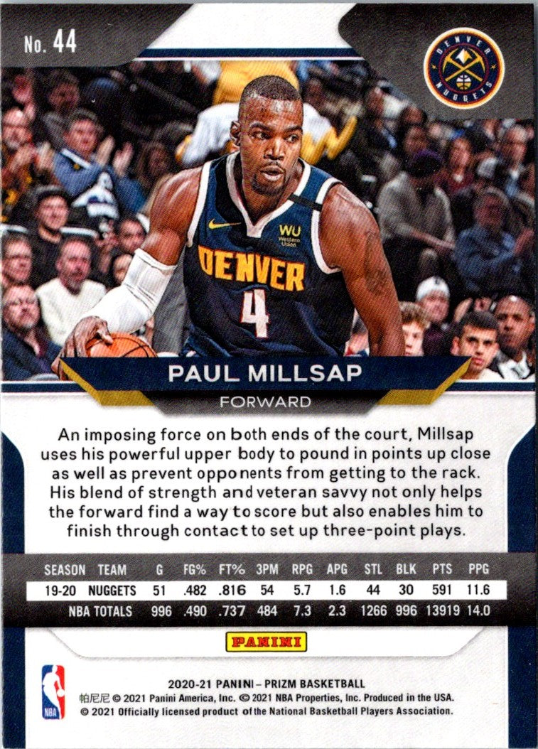 2020 Panini Prizm Prizms Paul Millsap