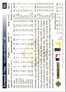 1997 Score Artist's Proofs White Border Fernando Vina