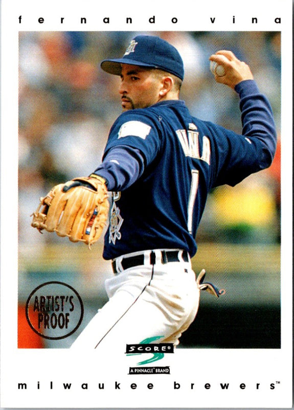 1997 Score Artist's Proofs White Border Fernando Vina #301