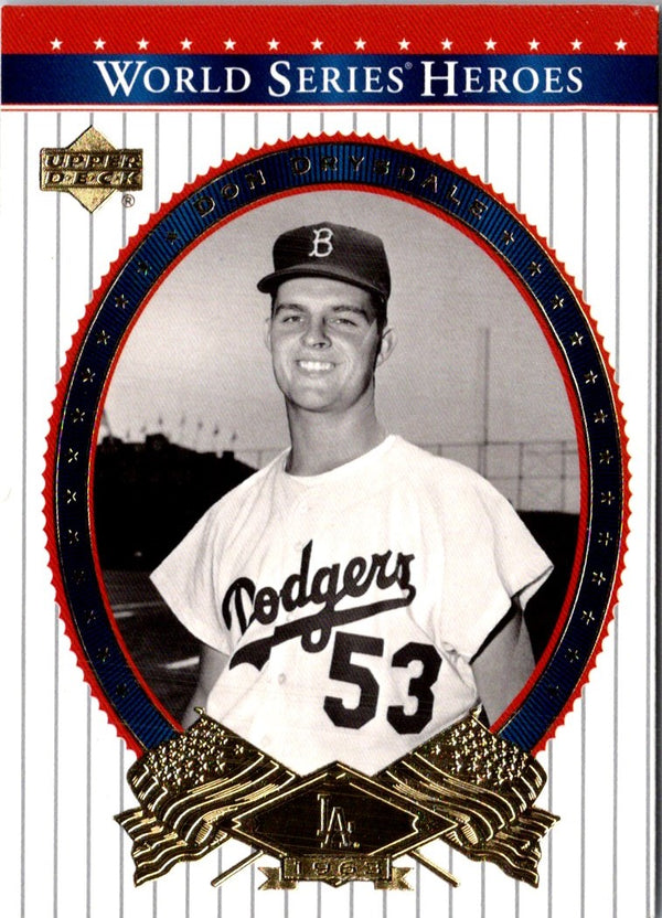 2002 Upper Deck World Series Heroes Don Drysdale #35