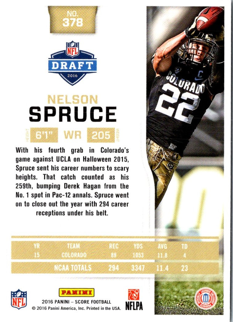 2016 Score Nelson Spruce