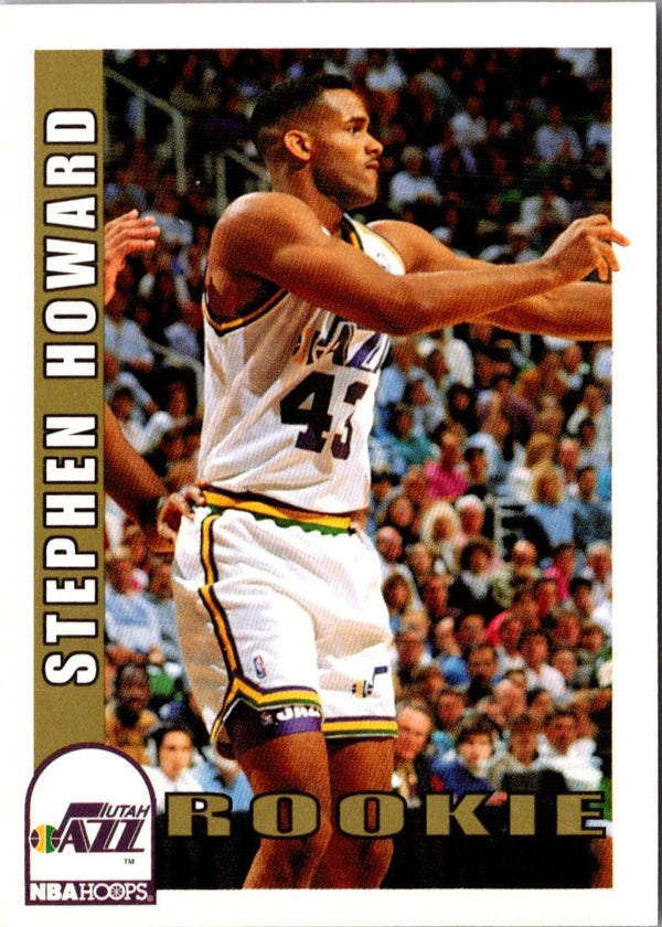 1992 Hoops Stephen Howard #473 Rookie
