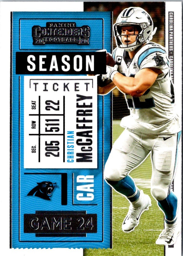 2020 Panini Contenders Christian McCaffrey #88