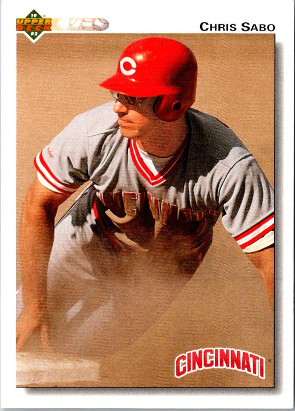 1992 Upper Deck Gold Hologram Chris Sabo #123