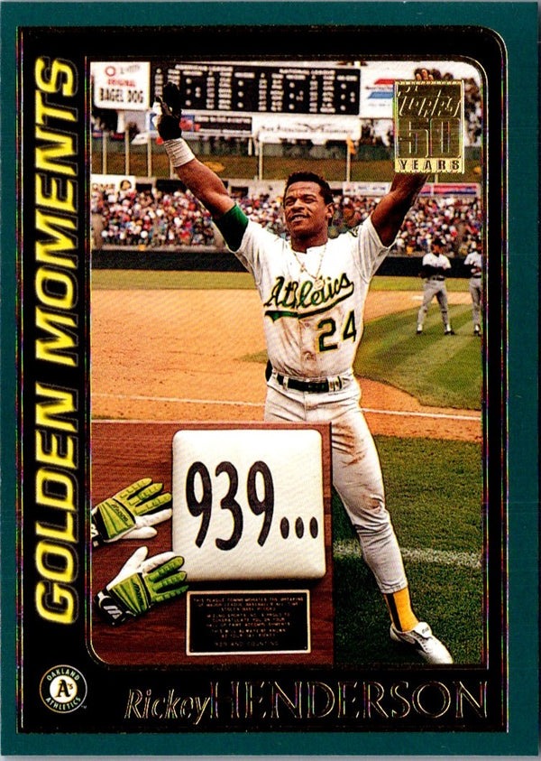 2001 Topps Rickey Henderson #787