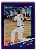 2021 Donruss Holo Purple Corey Seager