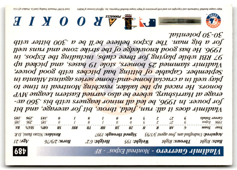 1997 Score Vladimir Guerrero