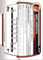 2023 Bowman Draft Mac Horvath #BD-90 Rookie