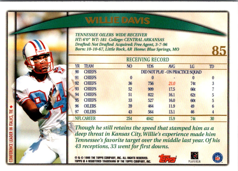 1998 Topps Willie Davis