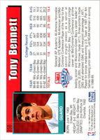 1992 Hoops Tony Bennett #358 Rookie
