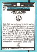 1988 Donruss Super Diamond Kings Jack Clark