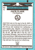 1988 Donruss Super Diamond Kings Jack Clark #15